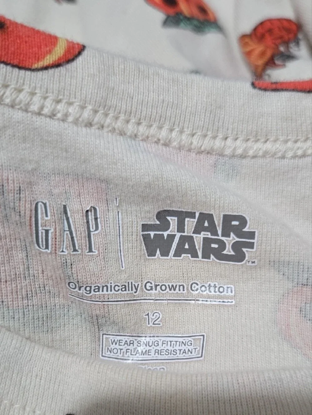 Kids Gap X Star Wars™ 100% Organic Cotton Grogu Halloween 2-Piece PJ Set  Sz 12
